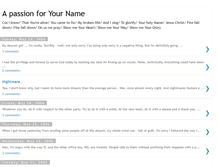 Tablet Screenshot of apassionforyourname.blogspot.com