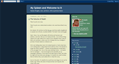 Desktop Screenshot of myspleenwelcome.blogspot.com