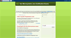 Desktop Screenshot of java-programmer-exam.blogspot.com