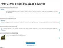 Tablet Screenshot of jennygagnondesign.blogspot.com