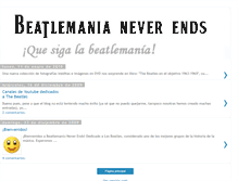 Tablet Screenshot of beatlemanianeverends.blogspot.com