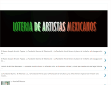 Tablet Screenshot of loteriadeartistasmexicanos.blogspot.com