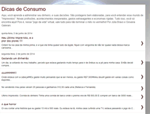 Tablet Screenshot of dicasdeconsumo.blogspot.com