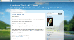 Desktop Screenshot of luanluantalk.blogspot.com