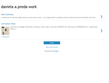 Tablet Screenshot of danipredaportfolio.blogspot.com
