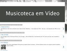 Tablet Screenshot of musicotecaemvideo.blogspot.com
