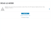 Tablet Screenshot of dicaslgmx500.blogspot.com
