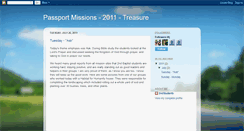 Desktop Screenshot of passportmissions2011.blogspot.com