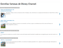 Tablet Screenshot of estrellasfamosasdedisneychannel.blogspot.com