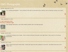 Tablet Screenshot of dmlphotography.blogspot.com