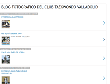 Tablet Screenshot of blogfotograficotaekwondovalladolid.blogspot.com