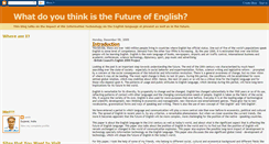 Desktop Screenshot of futureofenglish2050.blogspot.com