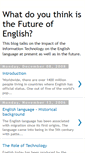 Mobile Screenshot of futureofenglish2050.blogspot.com