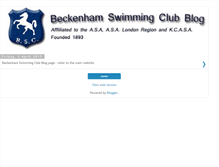 Tablet Screenshot of beckenhamswimmingclub.blogspot.com