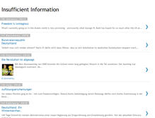 Tablet Screenshot of insufficientinformation.blogspot.com