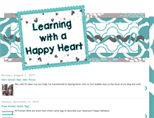 Tablet Screenshot of learningwithahappyheart.blogspot.com