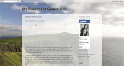 Desktop Screenshot of myroadtothegames2012.blogspot.com