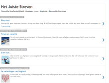 Tablet Screenshot of hetjuistestreven.blogspot.com