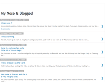 Tablet Screenshot of my-nose-is-blogged.blogspot.com