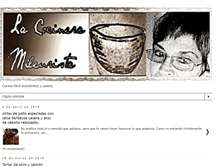 Tablet Screenshot of lacocineramileurista.blogspot.com