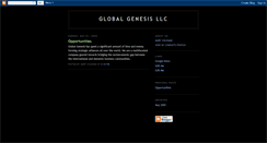 Desktop Screenshot of globalgenesisllc.blogspot.com