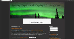 Desktop Screenshot of physicsinalaska.blogspot.com