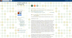 Desktop Screenshot of creditreportfraud.blogspot.com