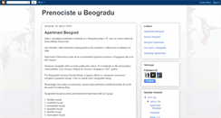 Desktop Screenshot of prenocisteubeogradu.blogspot.com