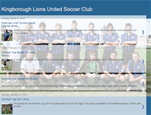 Tablet Screenshot of kingboroughlions.blogspot.com