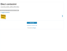 Tablet Screenshot of diecicentesimi.blogspot.com