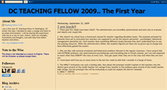 Desktop Screenshot of dcteachingfellow2009.blogspot.com