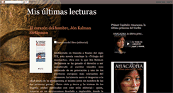 Desktop Screenshot of misultimaslecturas.blogspot.com