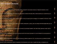 Tablet Screenshot of misultimaslecturas.blogspot.com