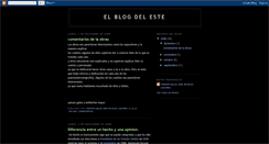 Desktop Screenshot of elblogdeleste.blogspot.com