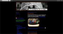 Desktop Screenshot of marcofromhouston.blogspot.com