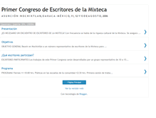 Tablet Screenshot of escritoresdelamixteca.blogspot.com