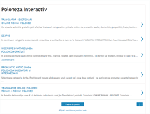 Tablet Screenshot of poloneza-interactiv.blogspot.com