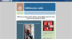 Desktop Screenshot of bibliocracyradio.blogspot.com