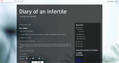 Desktop Screenshot of diaryofaninfertile.blogspot.com