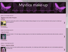 Tablet Screenshot of mysticamake-up.blogspot.com