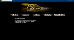 Desktop Screenshot of dclosetobsession.blogspot.com