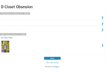 Tablet Screenshot of dclosetobsession.blogspot.com