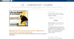 Desktop Screenshot of cs-comunicatistampa.blogspot.com