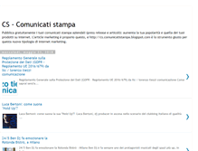 Tablet Screenshot of cs-comunicatistampa.blogspot.com