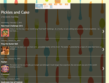 Tablet Screenshot of picklesandcake.blogspot.com