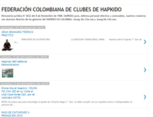 Tablet Screenshot of fedecohapkidocolombia.blogspot.com