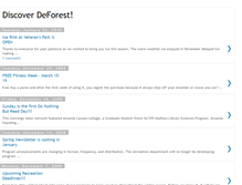 Tablet Screenshot of deforestparkandrec.blogspot.com
