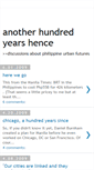 Mobile Screenshot of hundredyearshence.blogspot.com