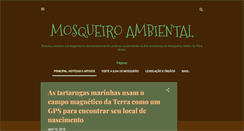 Desktop Screenshot of mosqueiroambiental.blogspot.com