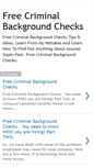 Mobile Screenshot of freecriminalbackgroundchecks.blogspot.com